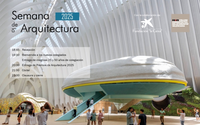 Ceremonia de entrega de insignias y Premios de Arquitectura COACV 2025. CÓCTEL